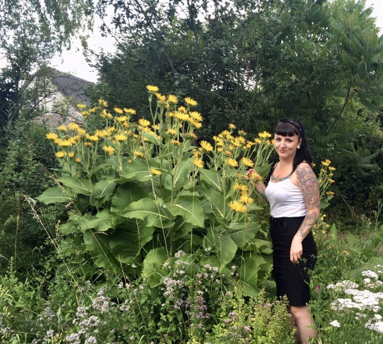 me in herb garden 768x690