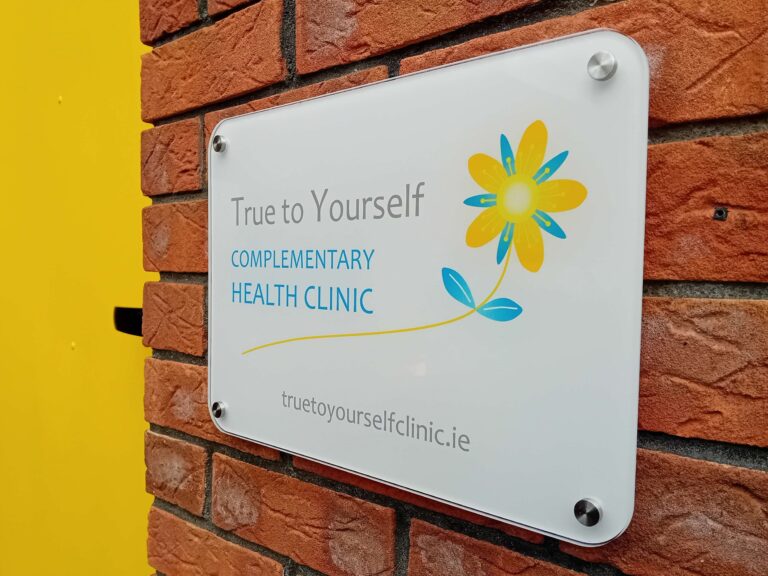 True to Yourself Clinic Door Sign 768x576